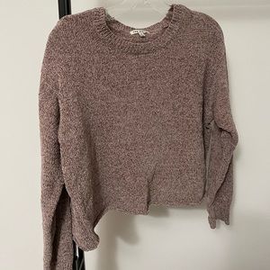 Rag Poets Cropped Chenille Sweater size M